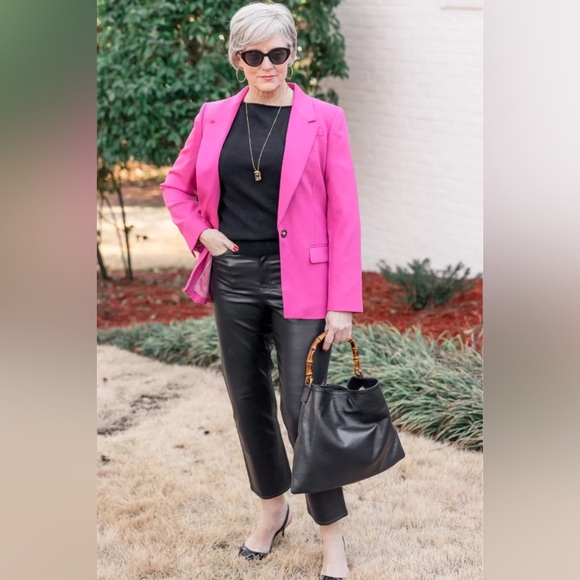 Banana Republic Long and Lean Wool Blend Tailored Blazer Size 4 Tall - Picture 11 of 11